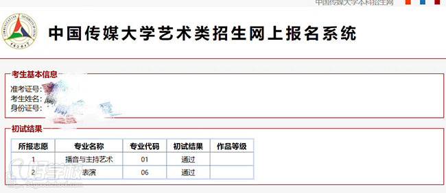 中國傳媒大學 表演播音主持專業(yè)學生喜報二