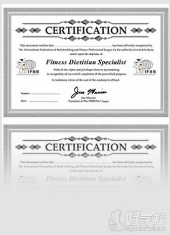 IFBB私人教练资格认证