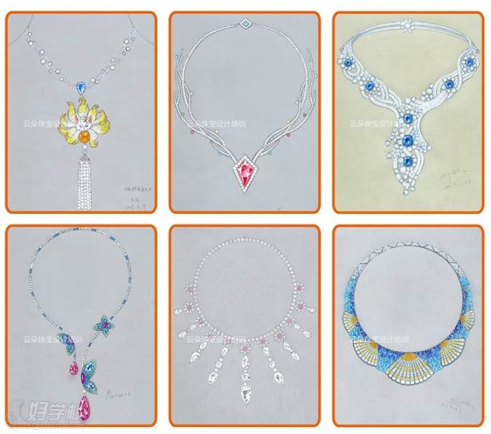 深圳云朵珠宝设计培训中心 珠宝作品样式图