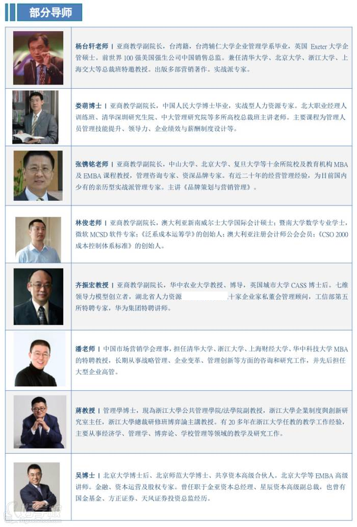 香港亚洲商学院 师资力量 香港亚洲商学院 师资力量