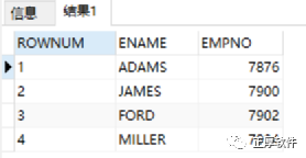 SELECT rownum,ename,empno