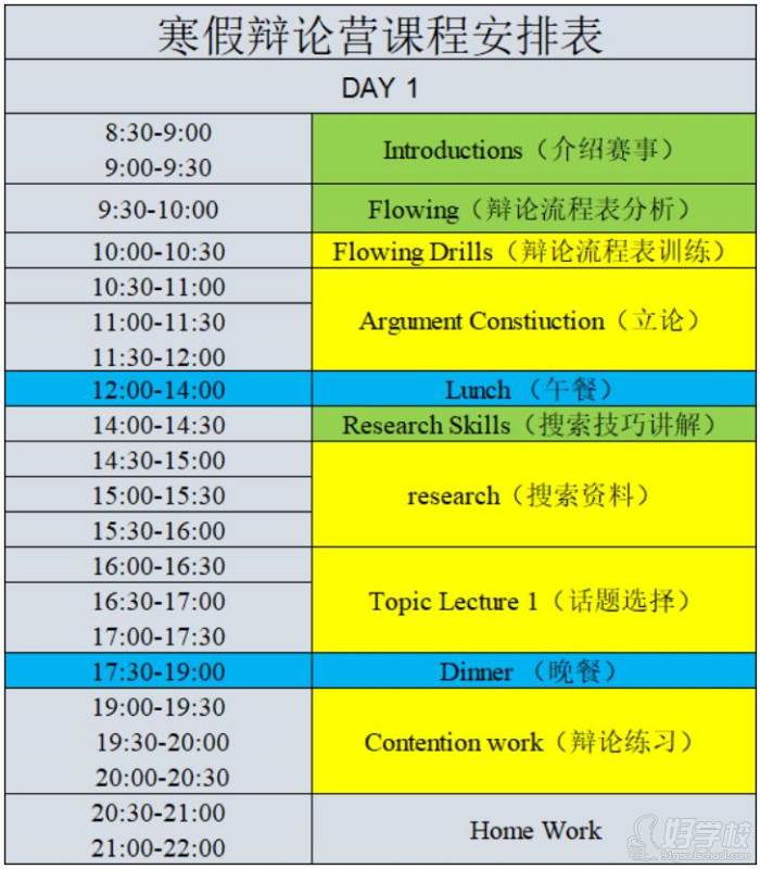 DAY1課程表