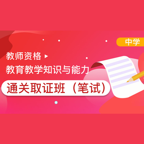 中学教育知识与能力教师资格通关取证班培训