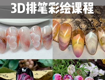 广州特色3D排笔彩绘美甲培训班