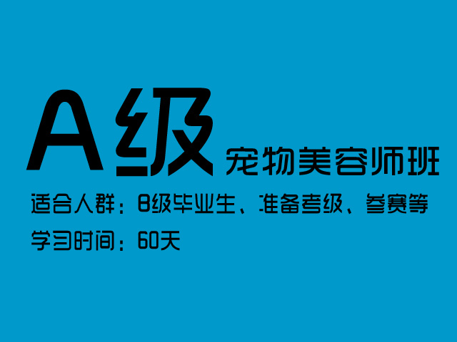 北京寵物美容師A級考證培訓班