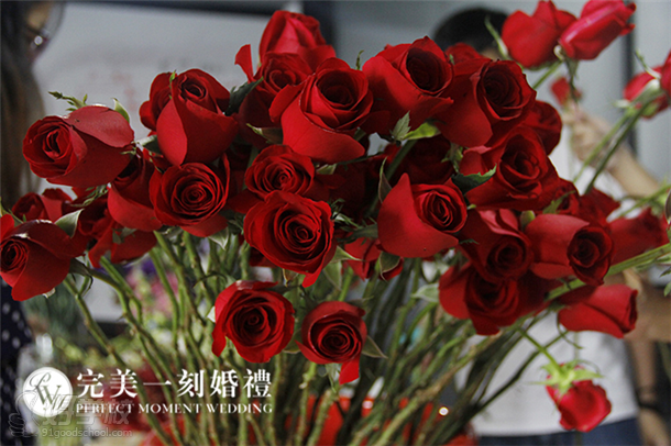 深圳完美一刻婚礼学院婚礼策划用的玫瑰花