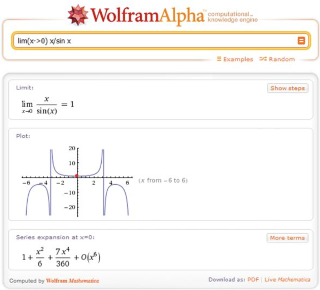 Wolfram Alpha