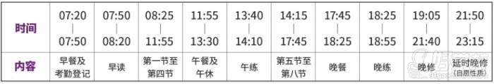时间安排