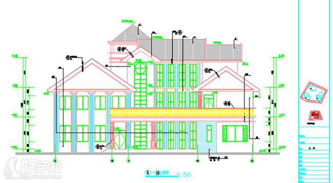 广州建筑CAD图纸培训  