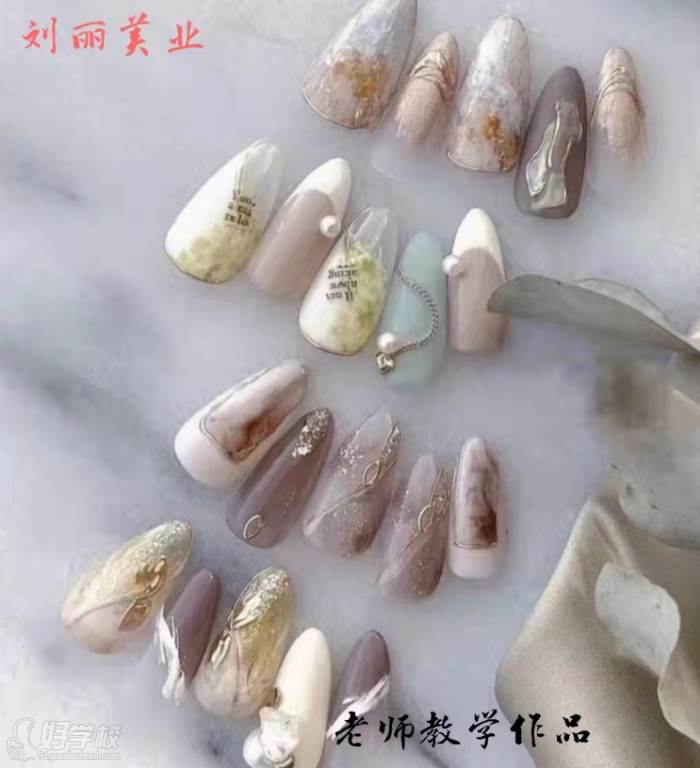 老师美甲作品