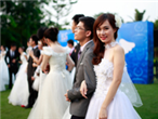 恭喜王雪丽老师担任UC公司2014年度集体婚礼的化妆造型总监