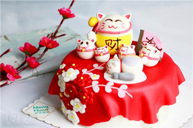 广州萌货招财猫蛋糕