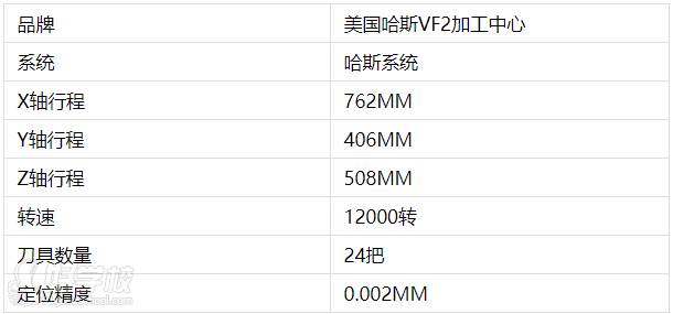 美国哈斯VF2加工中心介绍