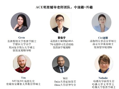  ACE留學(xué)顧問老師有哪些？