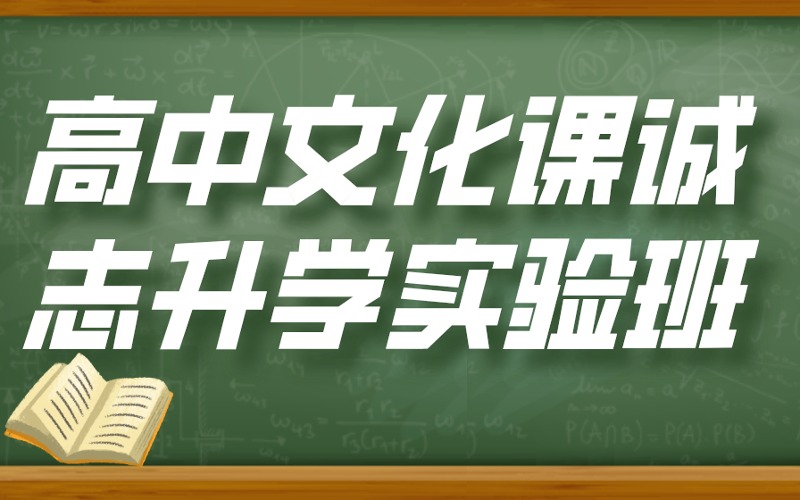 高中文化課誠志升學實驗班