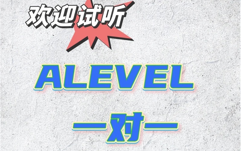 Alevel一對一課程線上輔導班