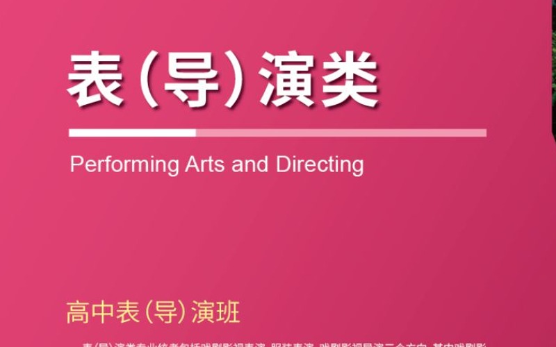 上海表(導(dǎo))演專業(yè)藝考培訓(xùn)班