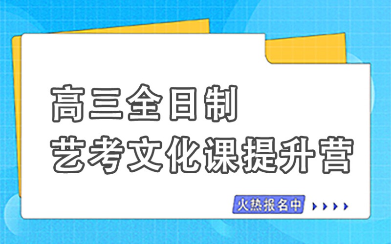 廣州高三全日制藝考文化課提升營