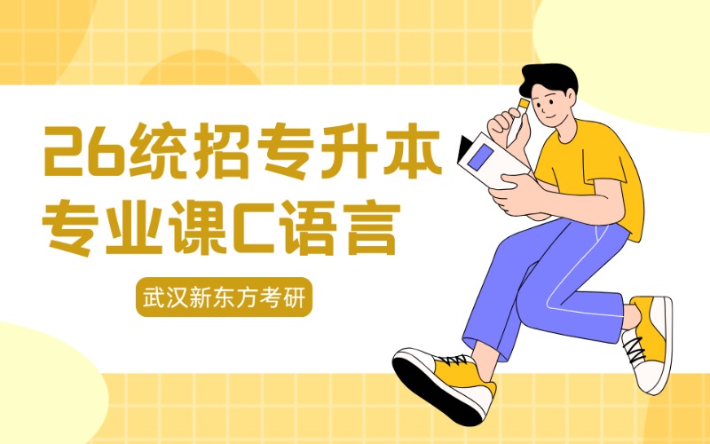 武汉26统招专升本专业课C语言学习班