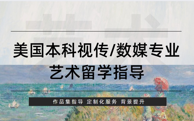 美國本科視傳/數(shù)媒專業(yè)藝術留學指導