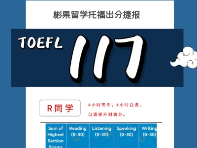 彬果留學服務之學員優(yōu)秀成績滿滿！