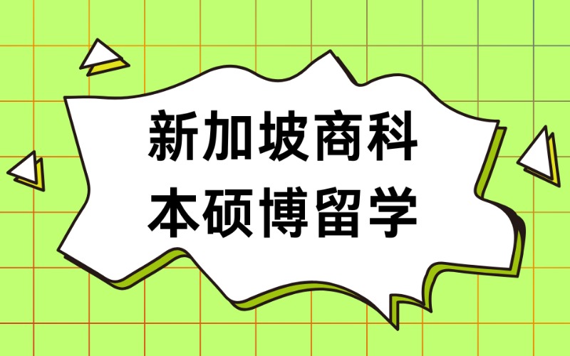 南京新加坡商科本硕博留学申请