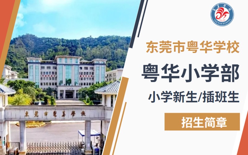 东莞小学新生/插班生招生简章