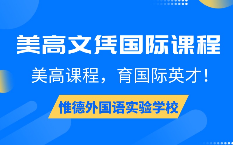佛山美高文憑國際學習課程
