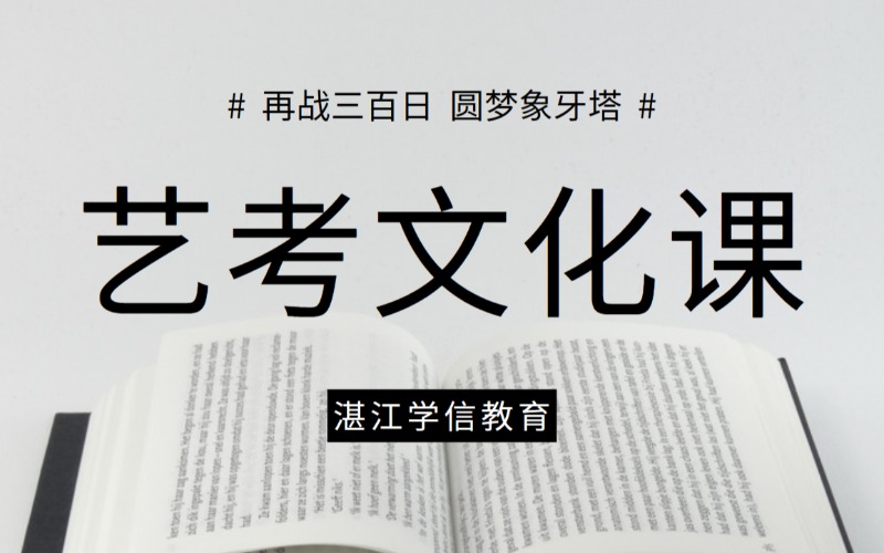 湛江艺考文化课提升冲刺特训营