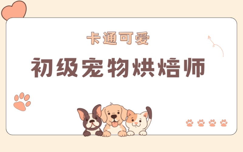 中山初级宠物烘焙师系列课程