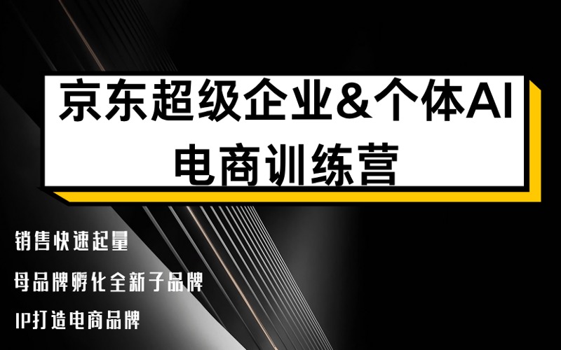 北京京东超级企业&个体AI电商训练营