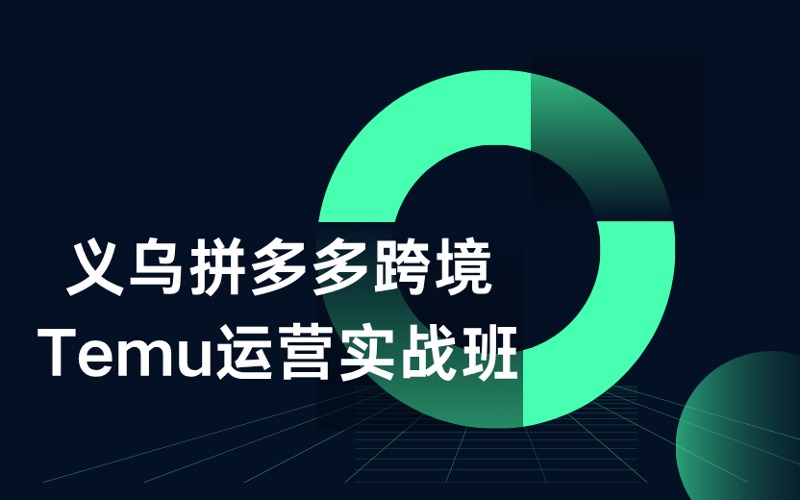 义乌拼多多跨境Temu运营实战班