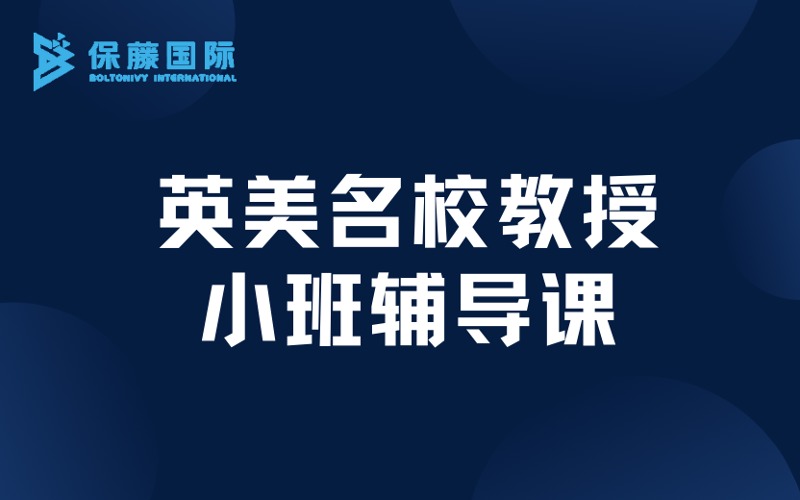 南京英美名校教授小班辅导课