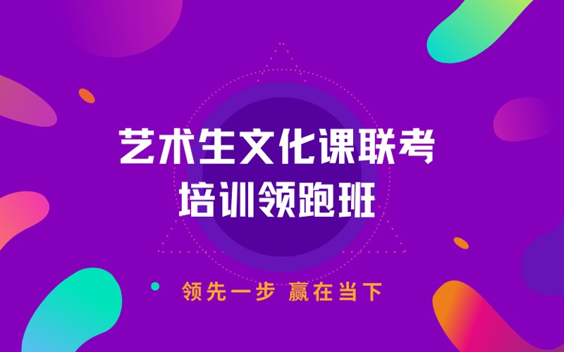 广州艺术生文化课联考培训领跑班