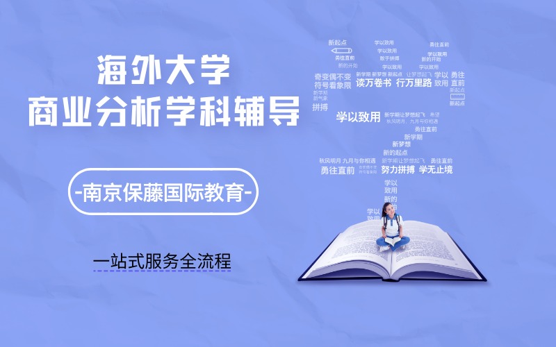 海外大学留学生商业分析学科线上辅导服务