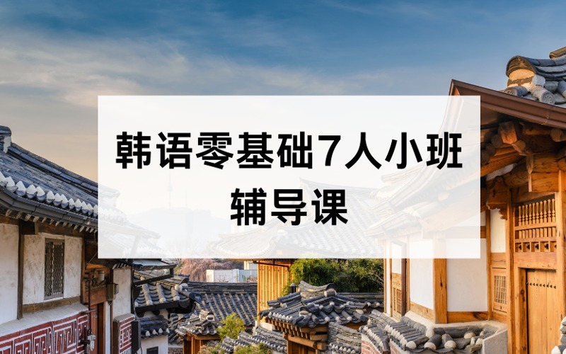 韓語零基礎(chǔ)7人小班輔導(dǎo)課