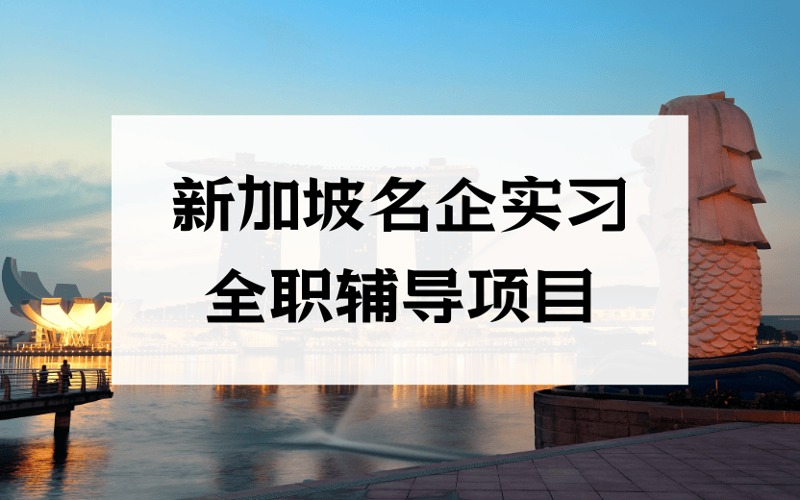 北京新加坡名企实习全职辅导项目