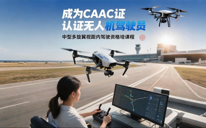 铜川CAAC多旋翼无人机中型视距内驾驶员考证课程