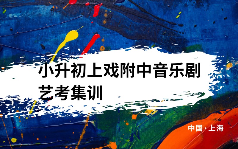 上海小升初上戏附中音乐剧艺考集训