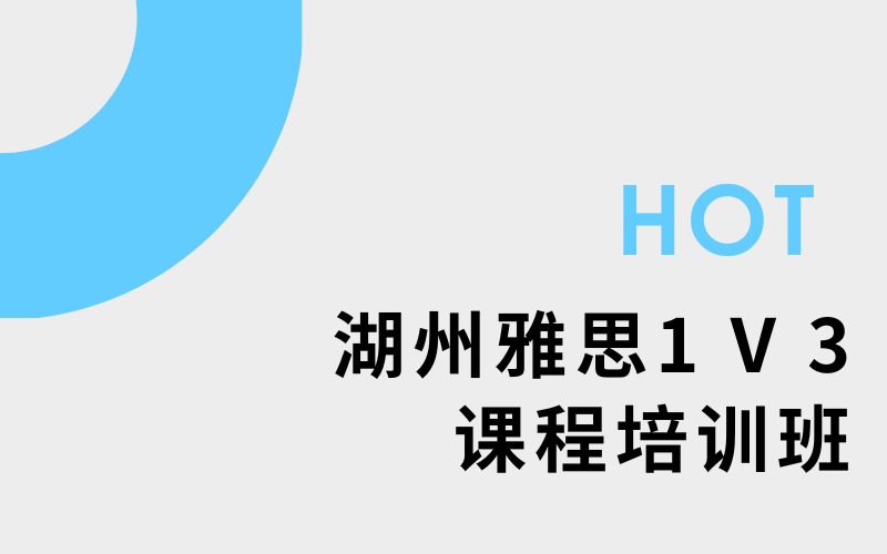 湖州雅思1V3课程培训班