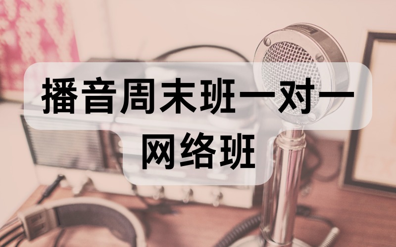 苏州播音艺考周末班一对一线上授课