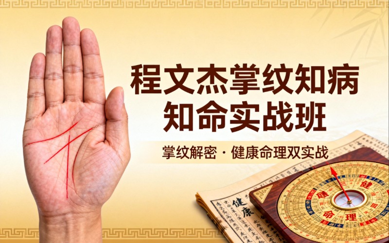 【程文杰】掌纹知病知命实战班
