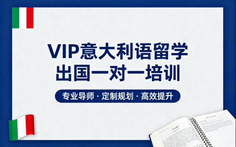 深圳VIP意大利语留学出国一对一培训班