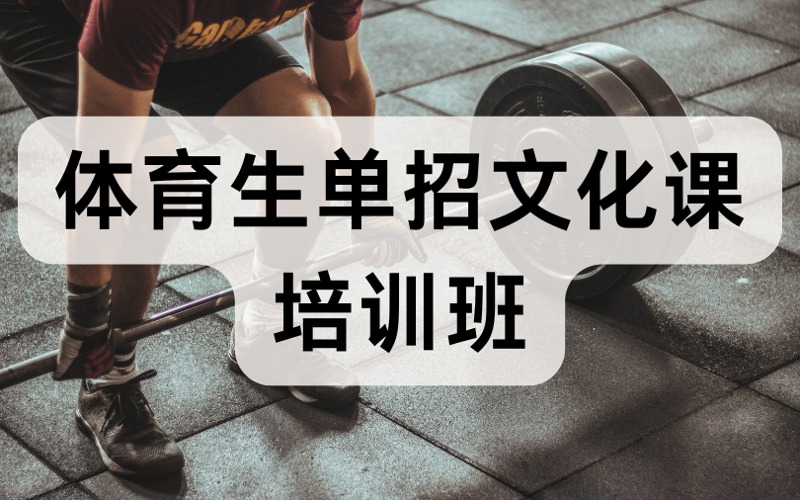 廣東體育生單招文化課培訓(xùn)班