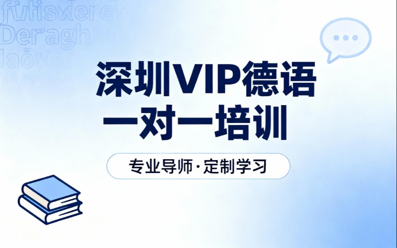 深圳VIP德语留学出国一对一培训班