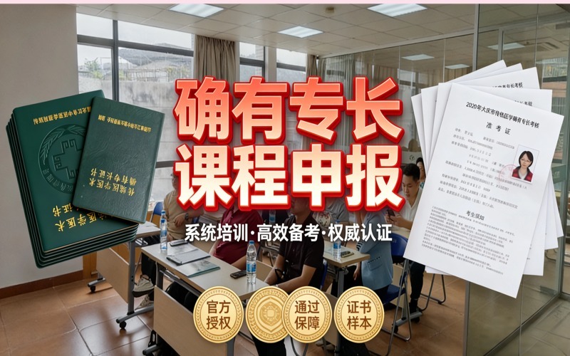 廣州確有專長課程申報(bào)輔導(dǎo)班