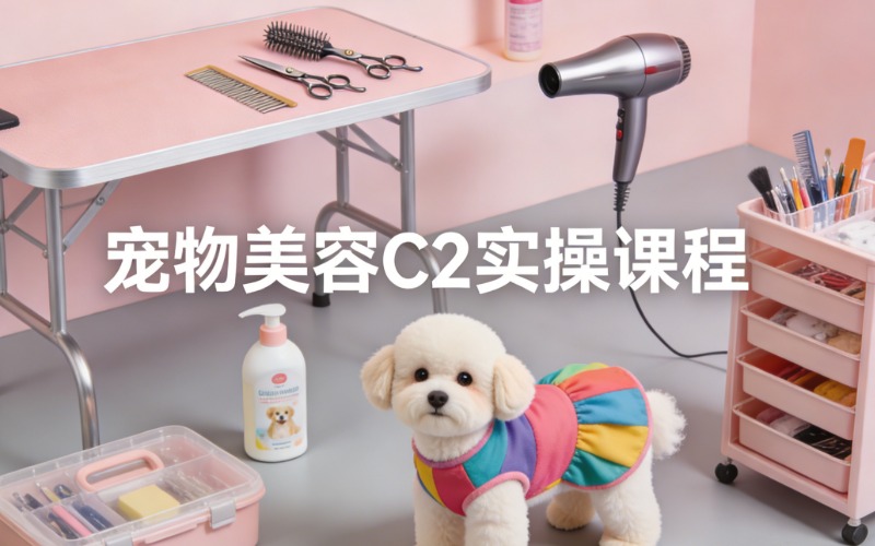 上海宠物美容C2实操课程