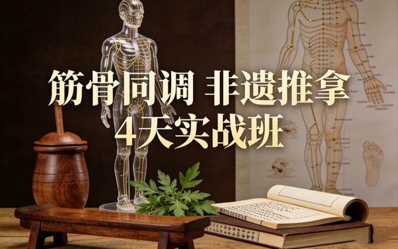 筋骨同调中医非遗推拿4天实战班