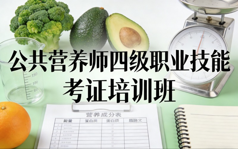 广州公共营养师四级职业技能考证培训班