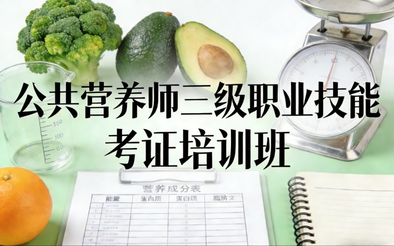 广州公共营养师三级职业技能考证培训班